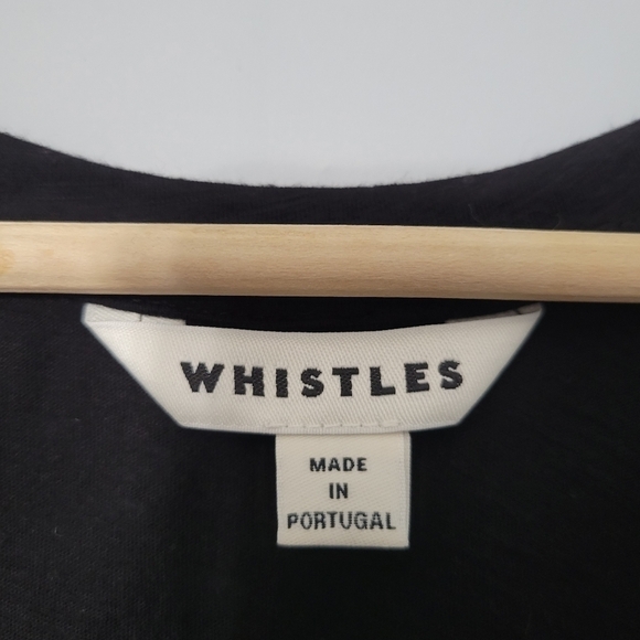 Whistles Black Cotton Tank Top - Picture 8 of 8